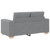 vidaXL Sofa dwuosobowa, jasnoszara, 160x77x82 cm, tkanina