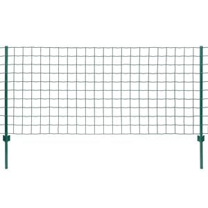 vidaXL Euro ogrodzenie, stalowe, 20 x 0,8 m, zielone