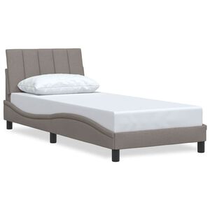 vidaXL Rama ł&oacute;żka bez materaca Hanko Taupe 80x200 cm Tkanina