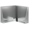 vidaXL Mur oporowy 50 x 50 x 40 cm Stal ocynkowana srebrny