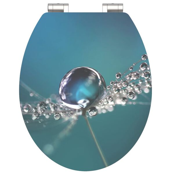 SCH&Uuml;TTE Deska sedesowa WATER DROP, wolnoopadająca, wysoki połysk MDF