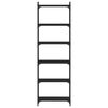 vidaXL 6-poziomowy regał na książki, czarny, 60x30x188 cm