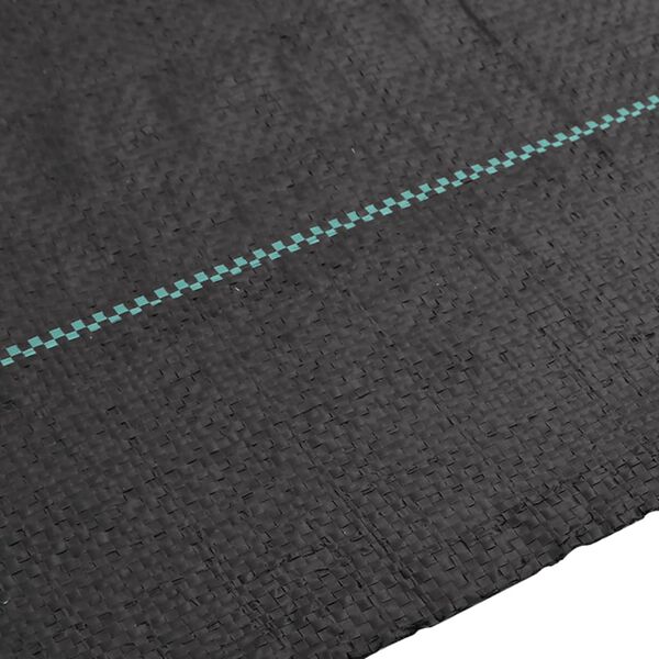 vidaXL Agrowł&oacute;knina antychwastowa, czarna, 1x5 m, PP