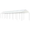 vidaXL Namiot ogrodowy z dachem, biały, 15,61x2,28x2,69 m, polietylen