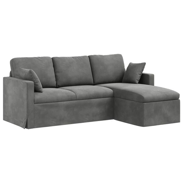vidaXL Sofa Ciemnoszary