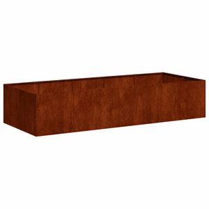 vidaXL Doniczka Rusty 200x80x40 cm Stal nierdzewna