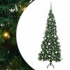 vidaXL Rogowa Sztuczna Choinka z podstawą Zielony 180 cm PVC i Metal