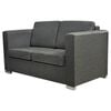 vidaXL 2 osobowa sofa tapicerowana ciemnoszara