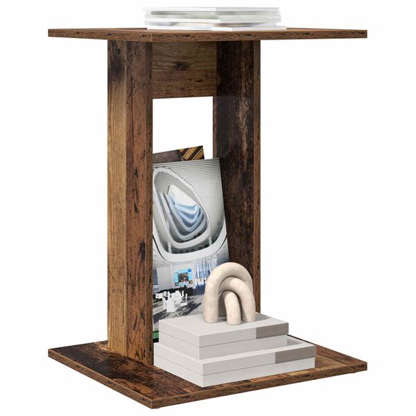 vidaXL Stolik boczny Stare drewno 45 x 40 x 62,5 cm