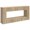 vidaXL Konsola Paski Dąb Sonoma 155 x 29 x 74 cm Drewno inżynieryjne