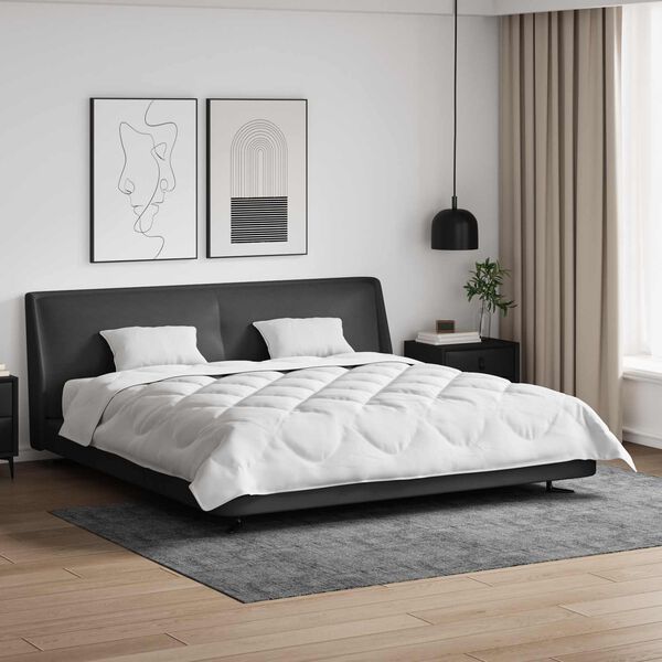 vidaXL Kołdra z poduszką 3 pcs Biały Mikrofibra