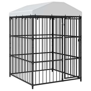 vidaXL Kojec dla psa z zadaszeniem, 150 x 150 x 210 cm