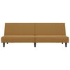 vidaXL 2-osobowa kanapa, brązowa, tapicerowana aksamitem