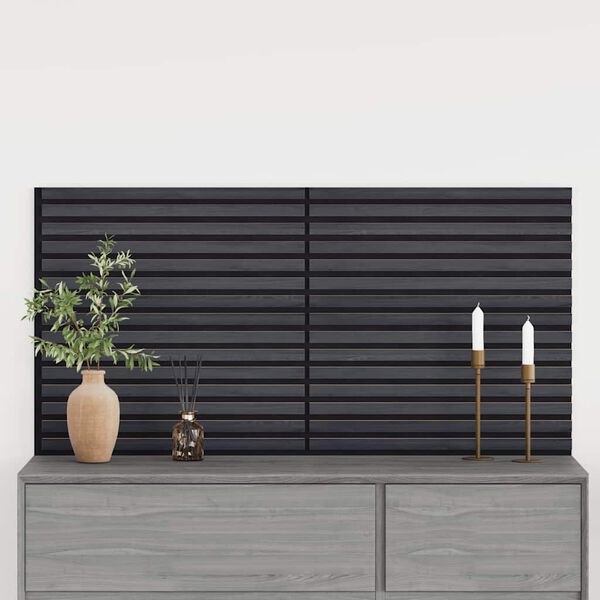 vidaXL Panele ścienne akustyczne 2 szt. listwowe fornir dębowy