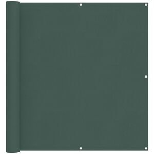 vidaXL Ekran balkonowy Ciemna zieleń 110 x 400 cm Materiał Oxford