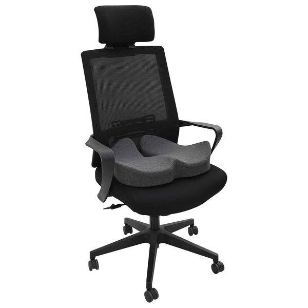 vidaXL Poduszka na siedzisko Ciemnoszary 50 x 43 x 10 cm