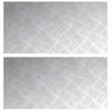vidaXL Stopień 2 szt. 60 x 30 cm Srebrny Aluminium Prostokątny