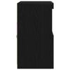 vidaXL Komoda LED Czarny 60,5 x 37 x 67 cm Materiał drewnopochodny