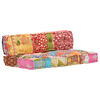 vidaXL Puf, patchwork, tkanina
