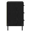 vidaXL Szafka Nocna Czarny Dąb 40 x 40 x 66 cm Materiał drewnopochodny