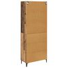 vidaXL Highboard Montowane na ścianie Stare drewno 69,5 x 34 x 180 cm