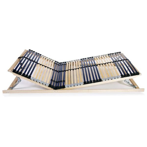 vidaXL Stelaż do łóżka z 42 listwami, 7 stref, 120 x 200 cm