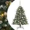 vidaXL Sztuczna choinka Zielony 120 cm PVC, plastik i stal