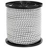 vidaXL Liny bungee 4 mm Czarny i Biały PP i guma