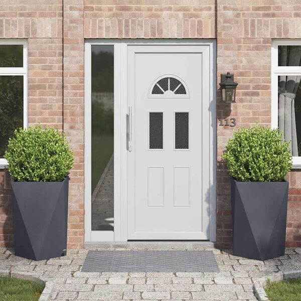 vidaXL Donica 2 pcs Antracyt 50 x 50 x 75 cm Stal