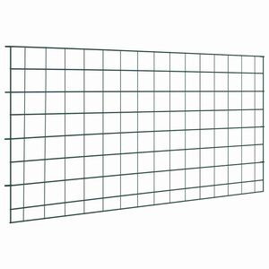 vidaXL Zestaw Ogrodzenia Stawu 5 szt. 100 x 50 cm Stal Zielony