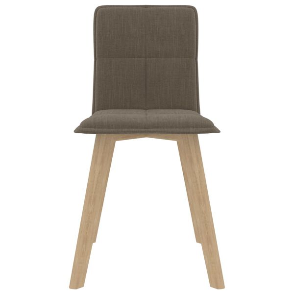 vidaXL Krzesła stołowe, 4 szt., kolor taupe, obite tkaniną