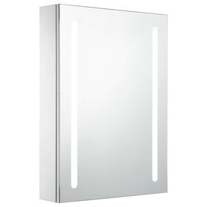 vidaXL Szafka łazienkowa z lustrem i LED, 50 x 13 x 70 cm