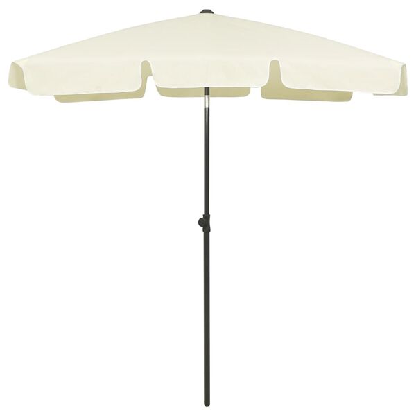 vidaXL Parasol plażowy, piaskowy żółty, 180x120 cm