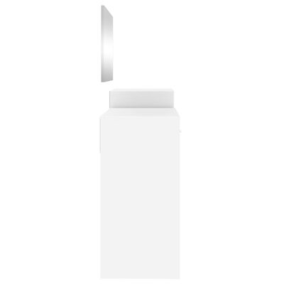 vidaXL 3-częściowy zestaw mebli z toaletką, biały