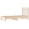 vidaXL Ł&oacute;żko rozsuwane, 2x(90x200) cm, lite drewno sosnowe
