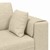 vidaXL Sofa z poduszką Kremowy 250 x 77 x 76 cm tkanina