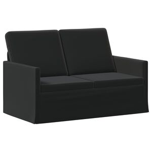 vidaXL Sofa dwuosobowa Czarny 130 x 81 x 82 cm Welur