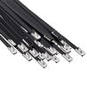 vidaXL Związywacz kablowy 25 szt. 4,6 x 150 mm Czarny