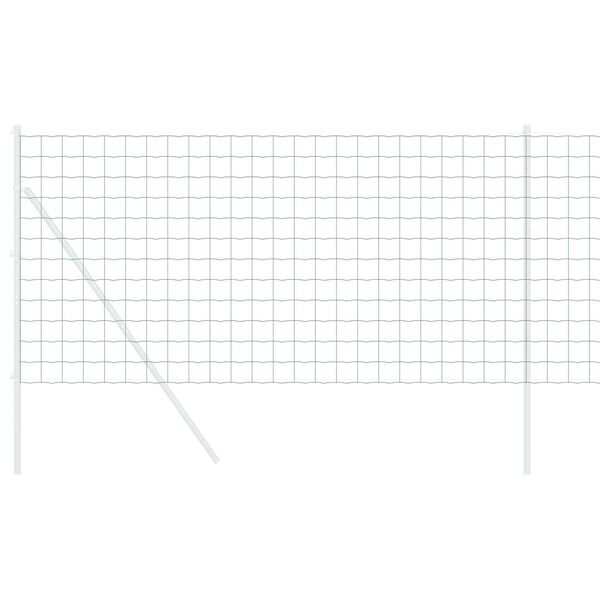 vidaXL Ogrodzenie Euro Zielony 1.4 x 10 m Żelazo pokryte PVC