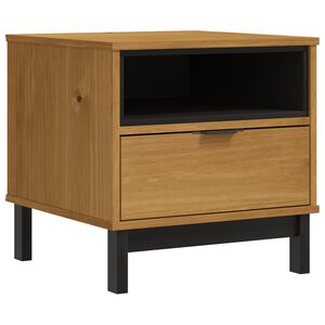 vidaXL Stolik boczny FLAM, 50x50x50 cm, lite drewno sosnowe