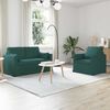 vidaXL Sofa 2 pcs Ciemna zieleń