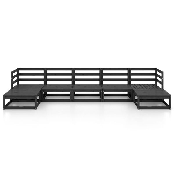 vidaXL 7-cz. zestaw mebli wypoczynkowych do ogrodu, drewno sosnowe