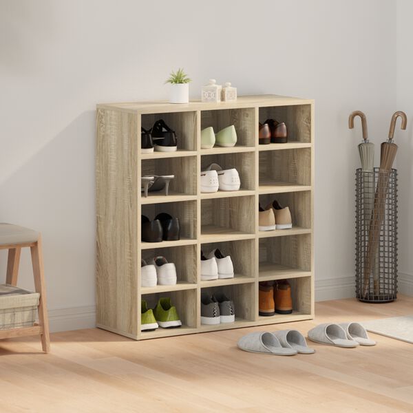 vidaXL Szafka na buty z p&oacute;łką Dąb Sonoma 77,5 x 30 x 83,5 cm