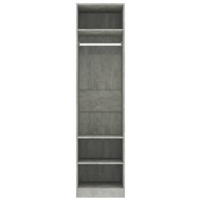vidaXL Szafa, kolor betonowy szary, 50x50x200 cm