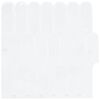 vidaXL Płytka z Pi&oacute;r 10 pcs Biały 30 x 30 cm Poliuretan i PET
