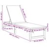 vidaXL Leżak 2 pcs Brązowy 53 x 202 x 89cm Lite drewno akacjowe