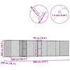 vidaXL Klatka dla psa Srebrny 800 x 200 x 200 cm Stal Galwanizowana