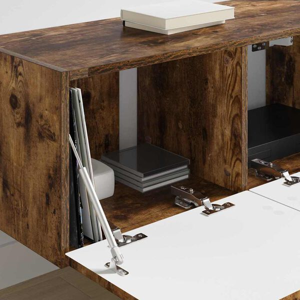 vidaXL Szafka pod telewizor Dąb wędzony 78,5 x 31 x 29,5 cm