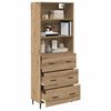 vidaXL Highboard z szufladą Dąb rzemieślniczy 69,5 x 34 x 180 cm