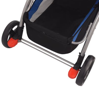vidaXL Niebieski wózek spacerowy, 102x52x100 cm